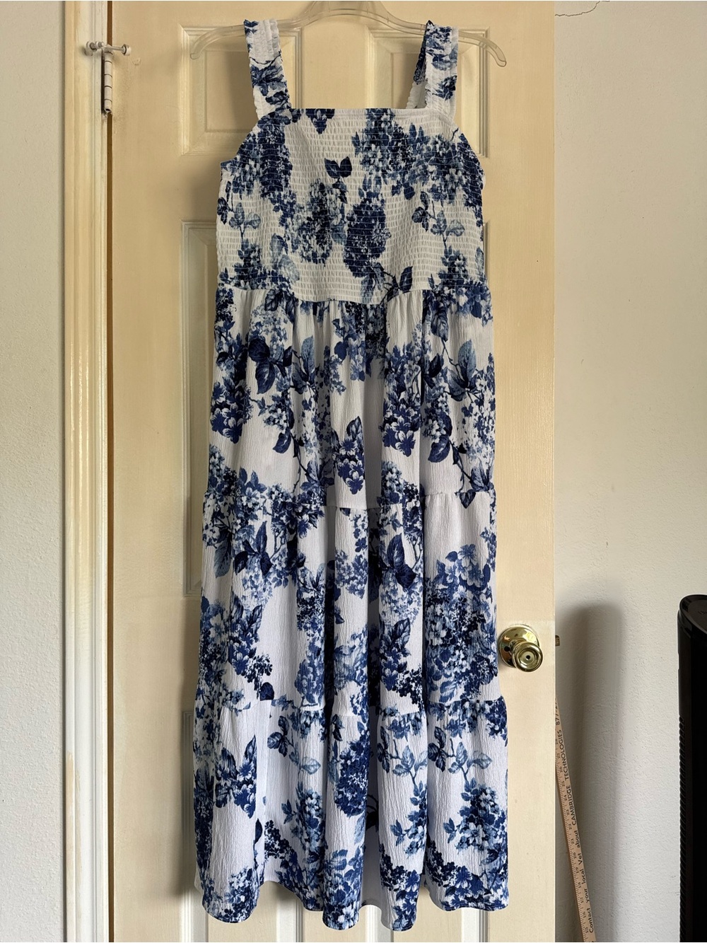 Women’s Lane Bryant Floral Maxi Dress - White & Blue